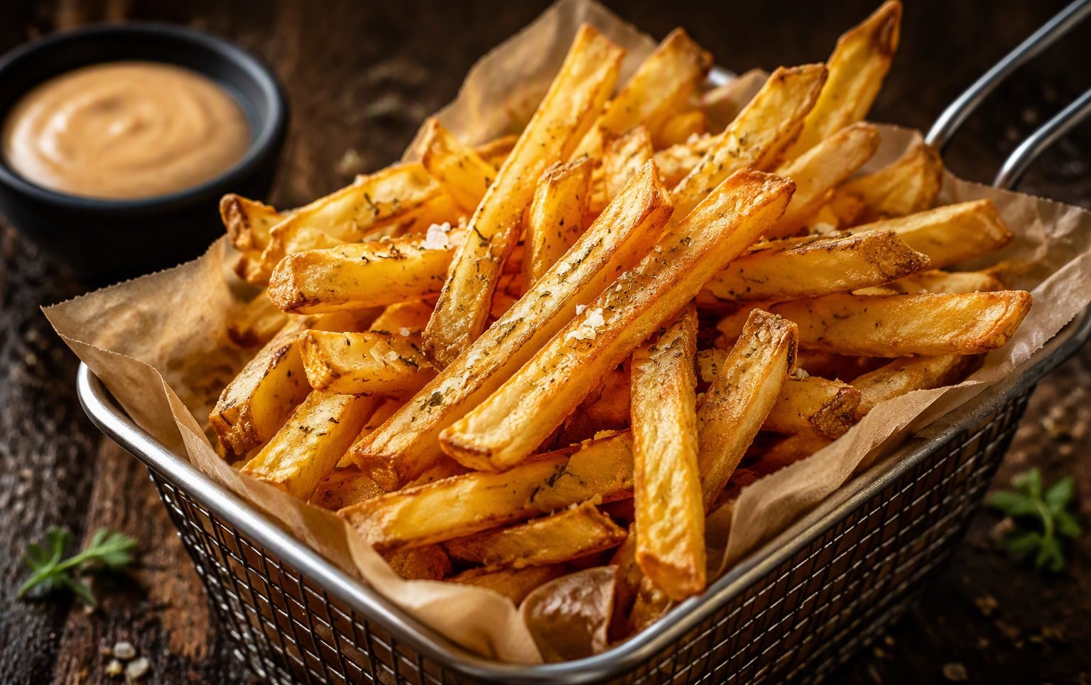 Fresh hand-cut fries